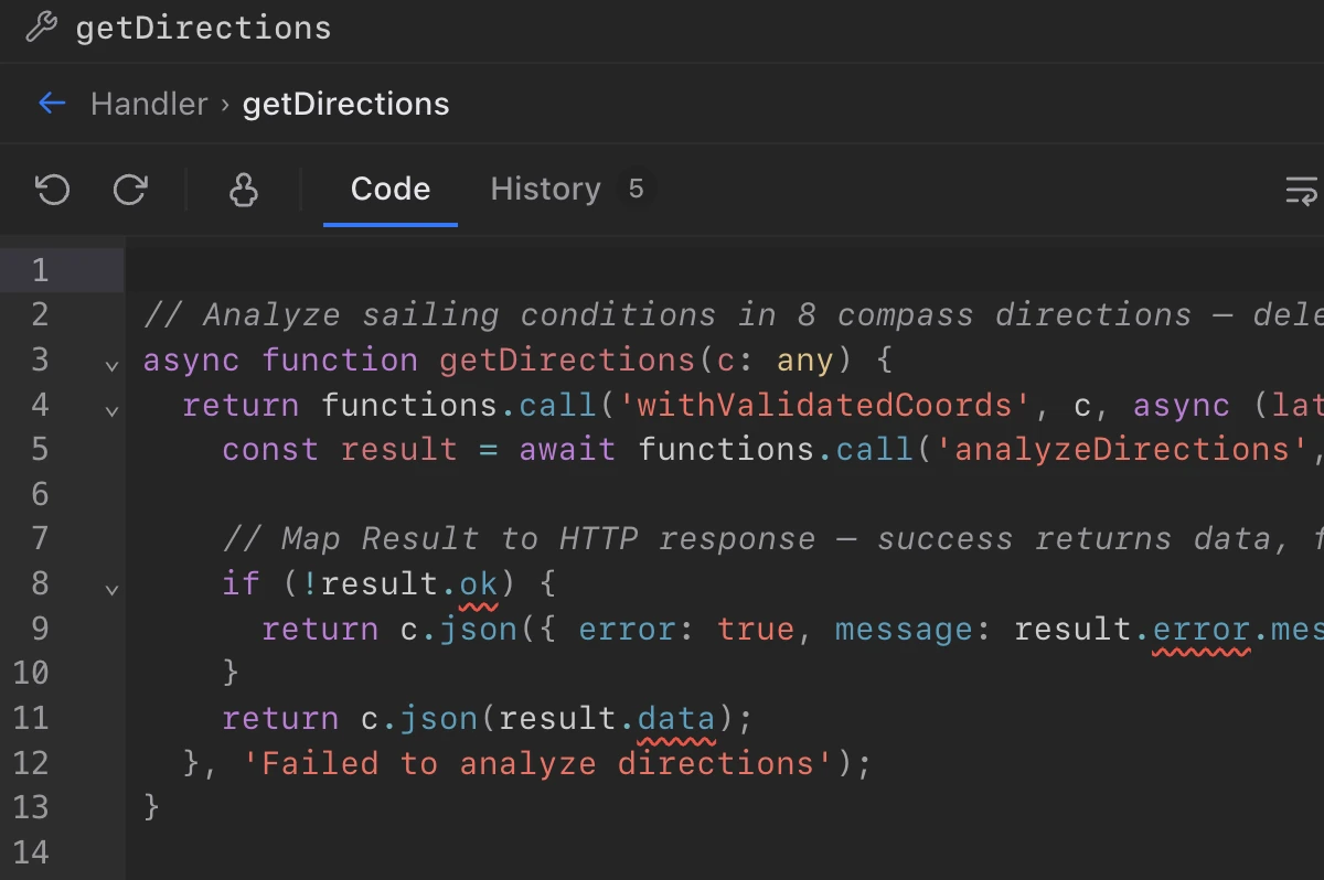 Tide · Docs & code: generated documentation next to the source